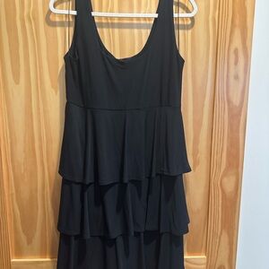 Tiana B Black Tiered Sleeveless Dress – Size Large